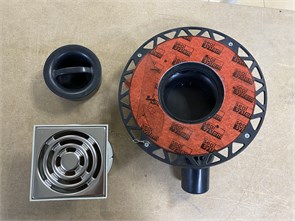 {{photo.Alt || photo.Description || 'TECE BD 3601100+3695002 TECEdrainpoint S110  Трап дренажный, низкий с фланцем, стаканом сухого затвора, сеткой от волос'}}