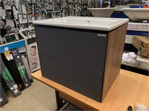 {{photo.Alt || photo.Description || 'Акватон Сохо 60 BD 1A258001AJ9A0 Тумба под умывальник , серый + Раковина мебельная АКВАТОН ЭЛИНА 1WH501606, белый'}}