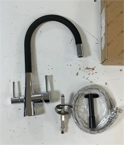 {{photo.Alt || photo.Description || 'Lemark Комфорт LM3075C Смеситель для кухни, с гибким изливом, с подключением к фильтру питьевой воды, хром/чёрный'}}