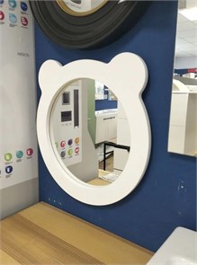 {{photo.Alt || photo.Description || 'AQUATON Каспер Мишка 1A283302CRE20 Зеркало круглое 48 см, белое матовое'}}