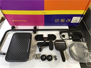{{photo.Alt || photo.Description || 'Corsa Deco BD SSFCX330QB Душевая система CX с верхним душем 330х220 мм с лейкой со смесителем черная'}}