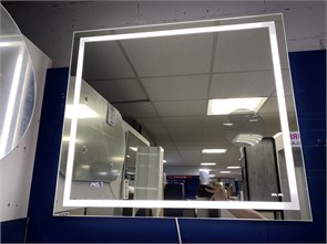 {{photo.Alt || photo.Description || 'Am.Pm Gem M91AMOX0803WG Зеркало с контурной LED-подсветкой,  встроенными часами и линзой, 80 см'}}