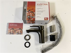 {{photo.Alt || photo.Description || 'AVRORAwatermix LINE AV3110GM Смеситель для умывальника монолитный, цвет оружейная сталь'}}