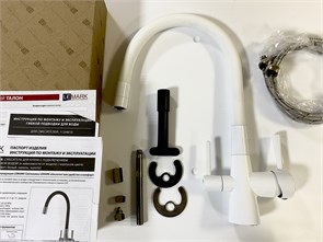 {{photo.Alt || photo.Description || 'LEMARK BD LM3075W "COMFORT" Смеситель для кухни, с гибким изливом, с подключением к фильтру питьевой воды, белый'}}