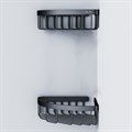Am.Pm A7452222 Sense L Корзина для душа угловая двухъярусная, черный A7452222