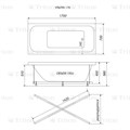 Ванна акриловая 170х70 см TRITON Ультра Ультра 170
