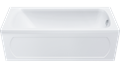 Ванна акриловая 170х70 см 1Acreal Gamma Gamma 170 - фото 11719