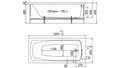 Ванна акриловая 160х70 см 1Acreal London London 160