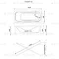Ванна акриловая 145х70 см TRITON Стандарт Стандарт 145 - фото 11817