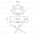 Ванна акриловая 140х140 см TRITON Грация угловая Грация - фото 11967
