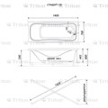 Ванна акриловая 140х70 см TRITON Стандарт Стандарт 140 - фото 12008
