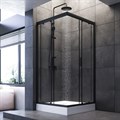 Am.Pm W90G-403-090BT Gem Square Slide Душевое ограждение 90x90, черный W90G-403-090BT - фото 12581