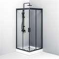 Am.Pm W90G-403-090BT Gem Square Slide Душевое ограждение 90x90, черный W90G-403-090BT - фото 12586