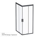 Am.Pm W93G-404-100280-BT Gem S Душевое ограждение 100х80, профиль черный W93G-404-100280-BT - фото 12597 Am.Pm W93G-404-100280-BT Gem S Душевое ограждение 100х80, профиль черный W93G-404-100280-BT - фото 12597