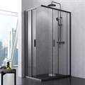 Am.Pm W93G-404-120280-BT Gem S Twin Slide Душевое ограждение 120x80, черный W93G-404-120280-BT
