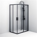 Am.Pm W93G-404-120280-BT Gem S Twin Slide Душевое ограждение 120x80, черный W93G-404-120280-BT