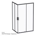 Am.Pm W93G-404-120290-BT Gem S Twin Slide Душевое ограждение 120x90, черный W93G-404-120290-BT - фото 12616