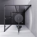 Am.Pm W93G-403-090BT Gem S Square Slide Душевое ограждение 90x90, черный W93G-403-090BT