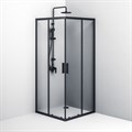 Am.Pm W93G-403-090BT Gem S Square Slide Душевое ограждение 90x90, черный W93G-403-090BT