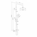 Damixa Option DX218091000 Душевая система с термостатом , хром DX218091000