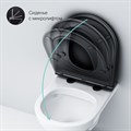 Am.Pm C901700SCmb Gem подвесной унитаз FlashClean с черным матовым сиденьем C901700SCmb