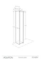 Шкаф-колонна AQUATON Лондри 1A260603LH010 ширина 312 1A260603LH010 - фото 15621