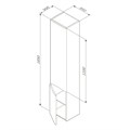 Am.Pm M80CHR0356WG Like шкаф-колонна, подвесной, правый, 35 см, белый M80CHR0356WG - фото 15655
