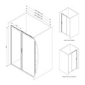 Дверь душевая Am.Pm Gem Solo W90G-150-1-195BT, стекло прозрачное, 150х195 W90G-150-1-195BT - фото 15794 Дверь душевая Am.Pm Gem Solo W90G-150-1-195BT, стекло прозрачное, 150х195 W90G-150-1-195BT - фото 15794