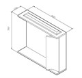 Am.Pm Like M80MPR0801WG Зеркало, частично-зеркальный шкаф, 80 см M80MPR0801WG