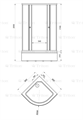 Душевой уголок TRITON Лайт 90х90 В ДО Лайт 90х90 В