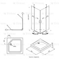 Душевой уголок TRITON ТАУ 90х90 см, черный ТАУ - фото 17171 Душевой уголок TRITON ТАУ 90х90 см, черный ТАУ - фото 17171