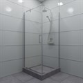 Душевой уголок TRITON ТЕРРА 90х90 см, хром ТЕРРА - фото 17176