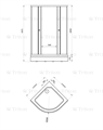 Душевой уголок TRITON Лайт 100х100 А ДО Лайт 100х100 А