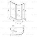 Душевой уголок TRITON Коралл 120х80 А с низким поддоном лев/прав ДО Коралл 120х80 А