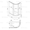 Душевой уголок TRITON Коралл 120х80 В со средним поддоном лев/прав ДО Коралл 120х80 В - фото 17430