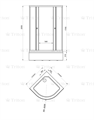Душевой уголок TRITON Стандарт 100х100 В ДО Стандарт 100х100 В