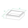 Поддон квадратный IDDIS Optima Home P19W, размер: 90*90х17 см. P19W