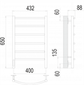 Классик П6 400х650 Электро (quick touch) слева Полотенцесушитель TERMINUS 405628051 - фото 17737 Классик П6 400х650 Электро (quick touch) слева Полотенцесушитель TERMINUS 405628051 - фото 17737