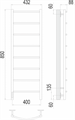 Классик П8 400х850 Электро (quick touch) слева Полотенцесушитель TERMINUS 405628050 - фото 17922