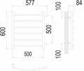 Классик П6 500х600 бп500 Полотенцесушитель TERMINUS 405628000 - фото 18107 Классик П6 500х600 бп500 Полотенцесушитель TERMINUS 405628000 - фото 18107