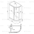 Душевая кабина TRITON Коралл 120х80 А с низким поддоном лев/прав ДК Коралл 120х80 А - фото 20180