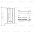 Душевая кабина TRITON Рио 90х90 со средним поддоном ДК Рио 90х90 - фото 20280