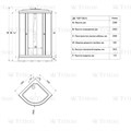 Душевая кабина TRITON Лайт 100х100 А ДК Лайт 100х100 А - фото 20291