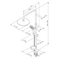 Am.Pm F0780064 Like Душевая система с верхним и ручным душем, хром F0780064