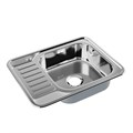 Мойка кухонная IDDIS Basic BAS65PRi77,чаша справа, 650*500 мм., полированная BAS65PRi77