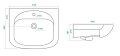 Раковина Santek Стелла 60 1WH112450 подвесная/мебельная, 460х610х185 мм. 1WH112450