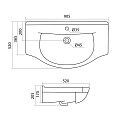 Раковина Santek Эльбрус 90 1WH110790 подвесная/мебельная, 520х900х200 мм. 1WH110790 - фото 23631 Раковина Santek Эльбрус 90 1WH110790 подвесная/мебельная, 520х900х200 мм. 1WH110790 - фото 23631