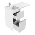 Тумба с умывальником AQUATON Лондри 400 1A2360K1LH010 левая 1A72833KLH01L