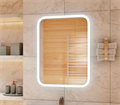 Зеркало для ванной комнаты 700х900 мм Continent GLAMOUR LED - фото 26646