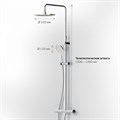 Душевая система Am.Pm F0790410 Gem, смеситель для душа с термостатом F0790410